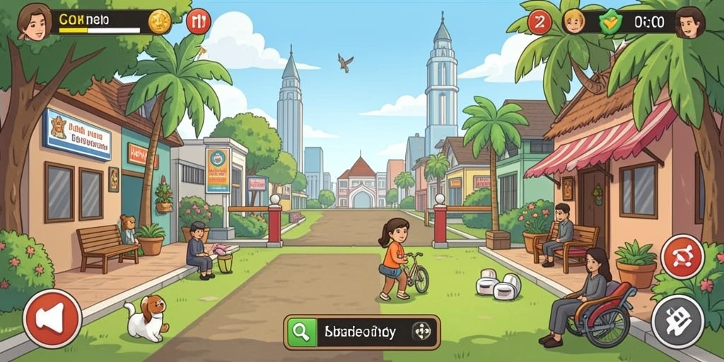 Demontrasi berbagai level menarik di QTGAME.