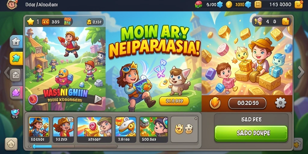 Screenshot menunjukkan fitur komunitas dan leaderboard yang interaktif.